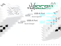 Szybka ładowarka sieciowa zasilacz 2x USB szybkie ładowanie QC 2